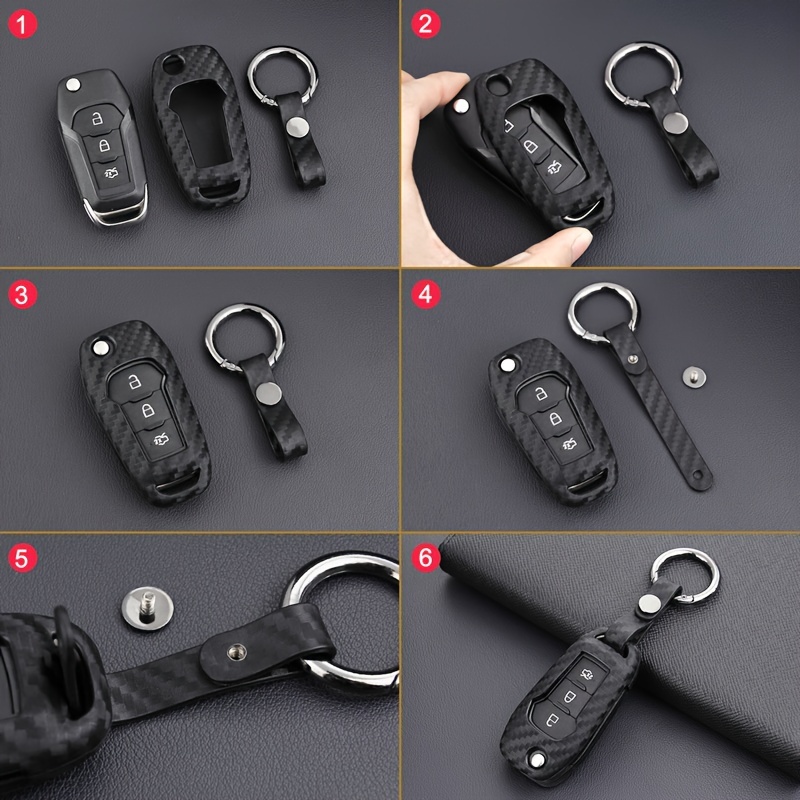 Silicone Flip Remote Control Car Key Cover Case Bag Holder - Temu