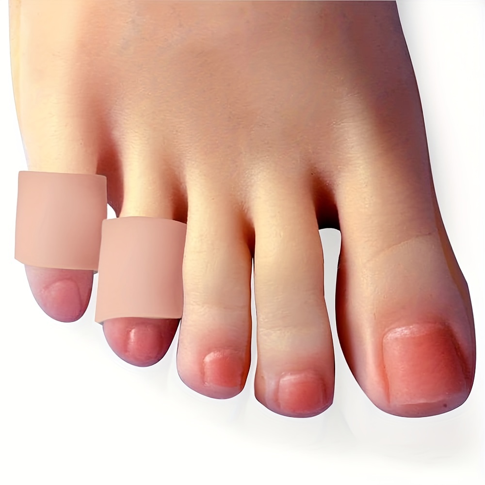 12 protectores de dedos de los pies, tapones de silicona para amortiguar la  ampolla de los dedos, maíz, callo, ideal para correr, caminar, detener el