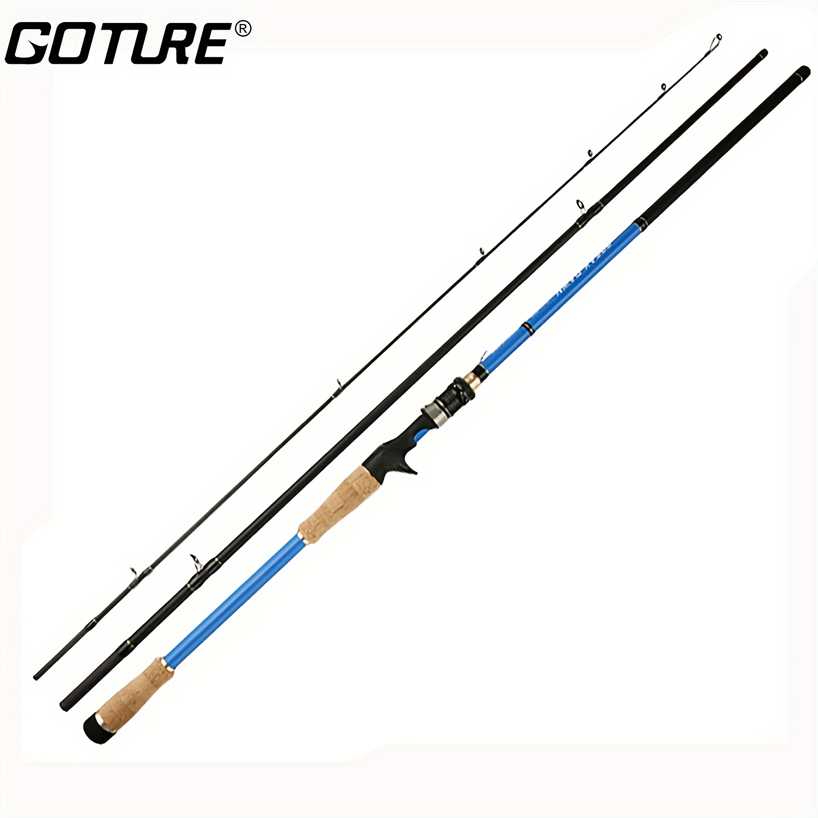 1pc Ultra Light Casting Rod With Cork Handle 5 5 6 0 Solid - Temu