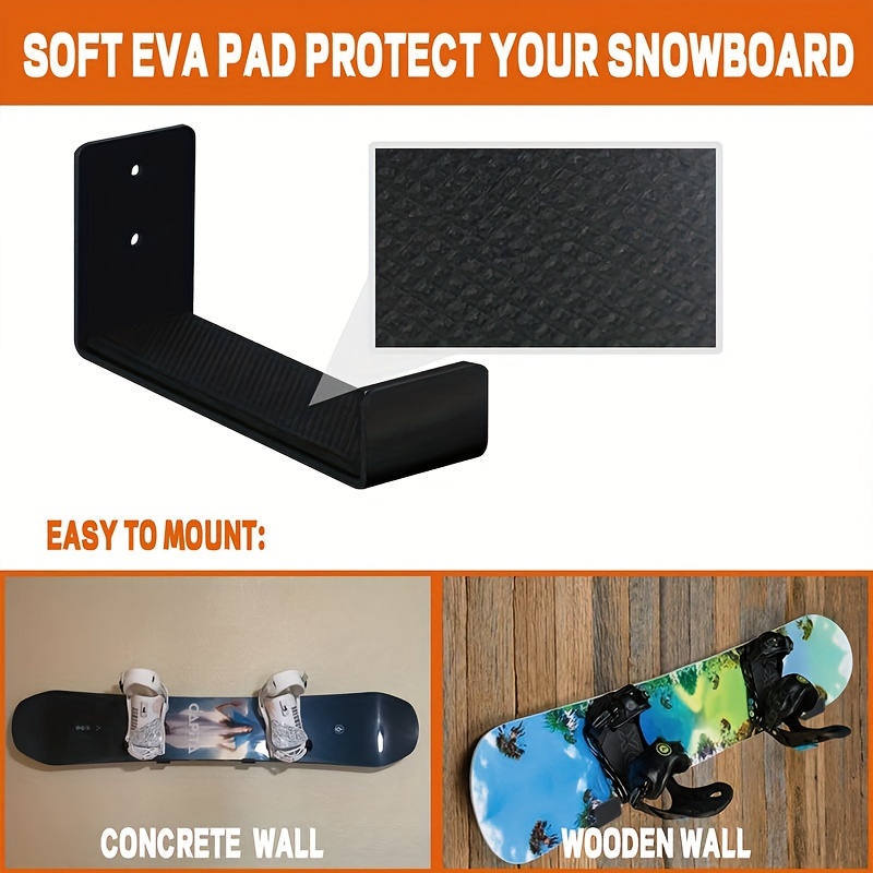 Vertical snowboard wall mount