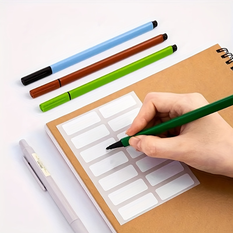12 Sheets Label Stickers Pack For Office & School