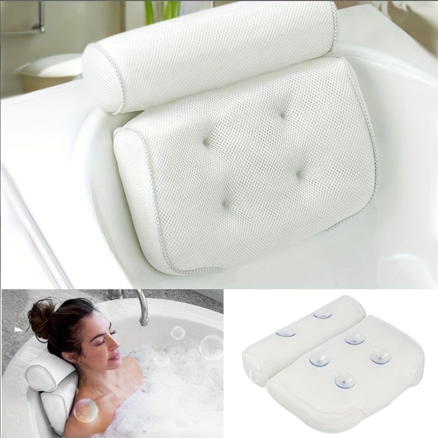Full Body Bath Pillow Mat Non-Slip Luxury Spa Bath CushionBath