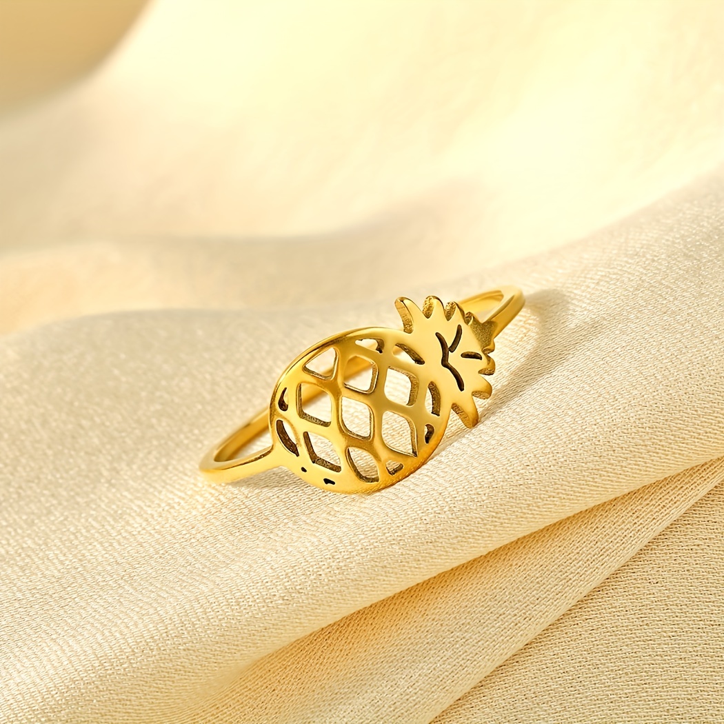 Vintage Matching Rings With Unique Pineapple Pattern For Birthday Gift For  Men And Women - Temu Japan