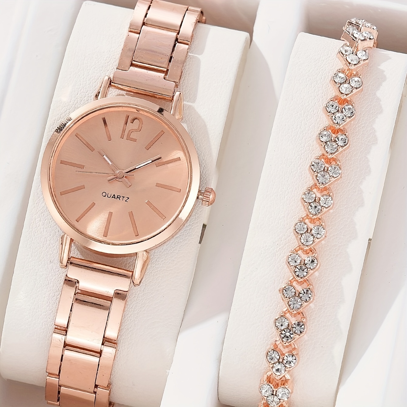 Rhinestone Thin Strap Girls Bracelet Quartz Watch Fancy - Temu