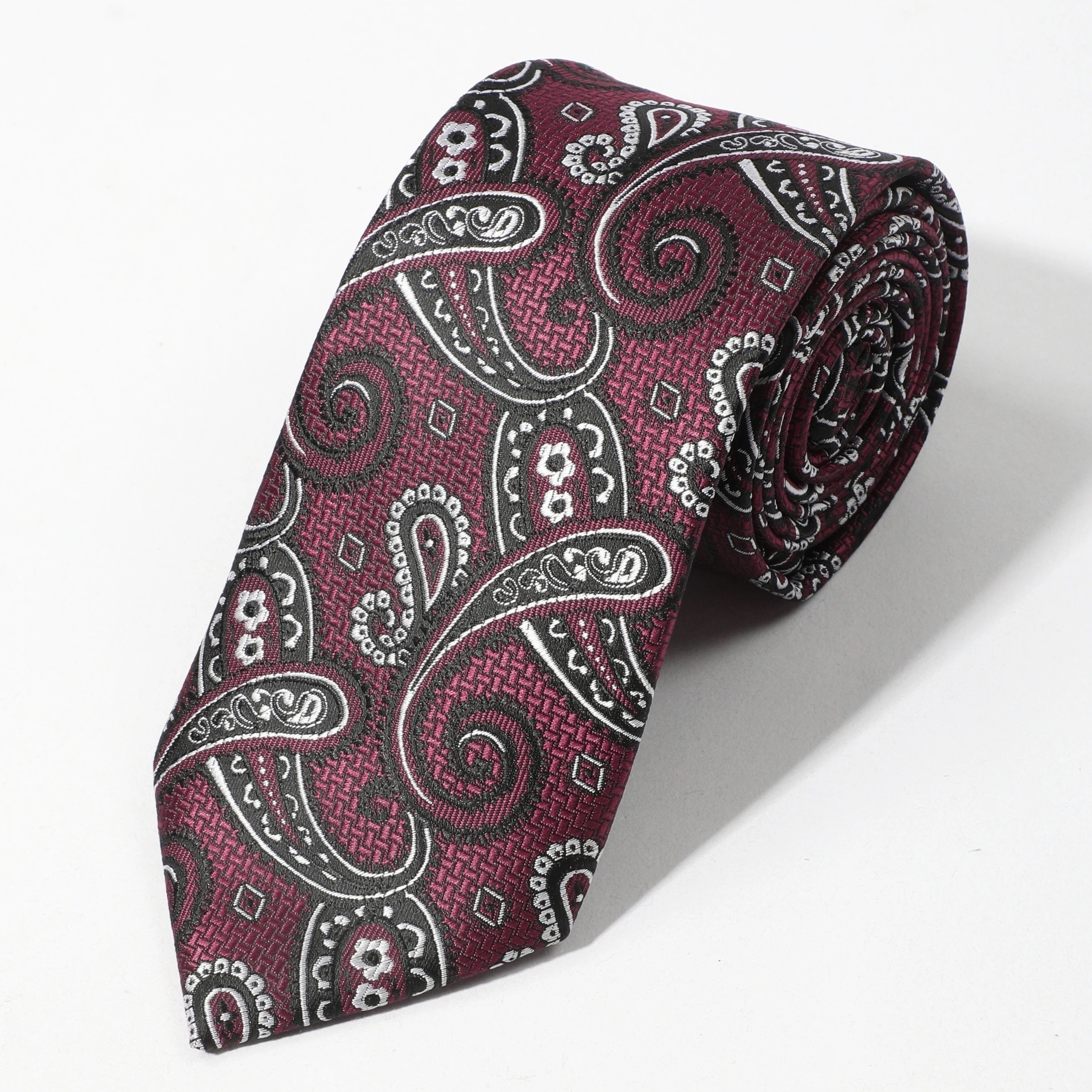 Men's Paisley Necktie Business Wedding Party Tie Great Gift