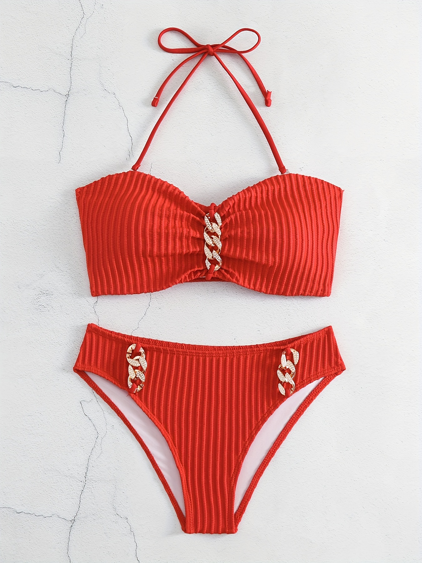 Halter Swim Top in Red – SEXY Brand