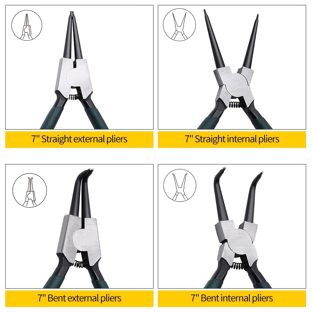 Shaft Snap Ring Pliers Two in one Snap Ring Pliers Double - Temu