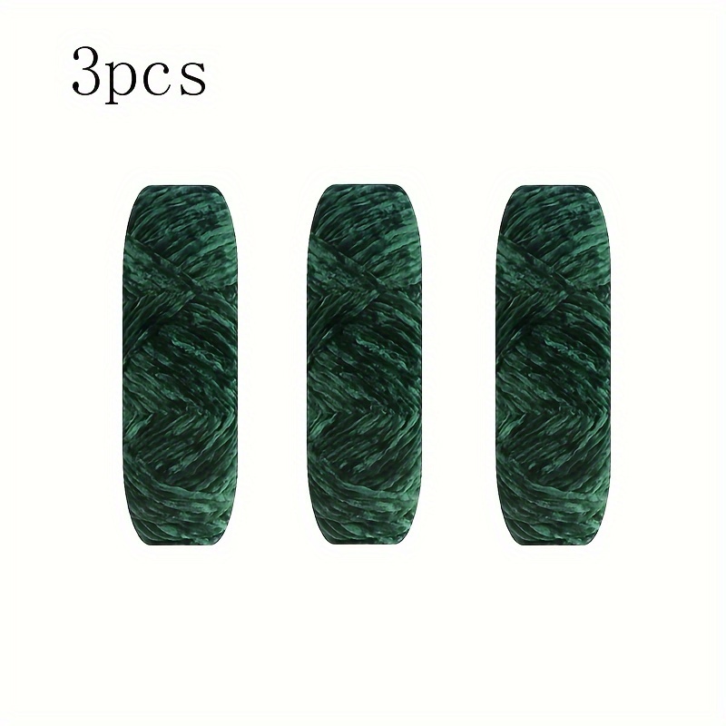 100g X 3pcs 10.58oz Velvet Yarn 100% Acrylic Chenille Crochet Knitting Yarn Soft Acrylic Yarn Thread Thick Scarf Hand-knitted