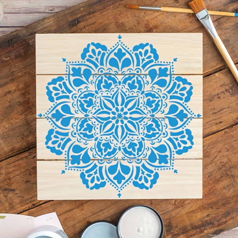 Mandala Stencil Reusable Quarter Mandala Painting - Temu