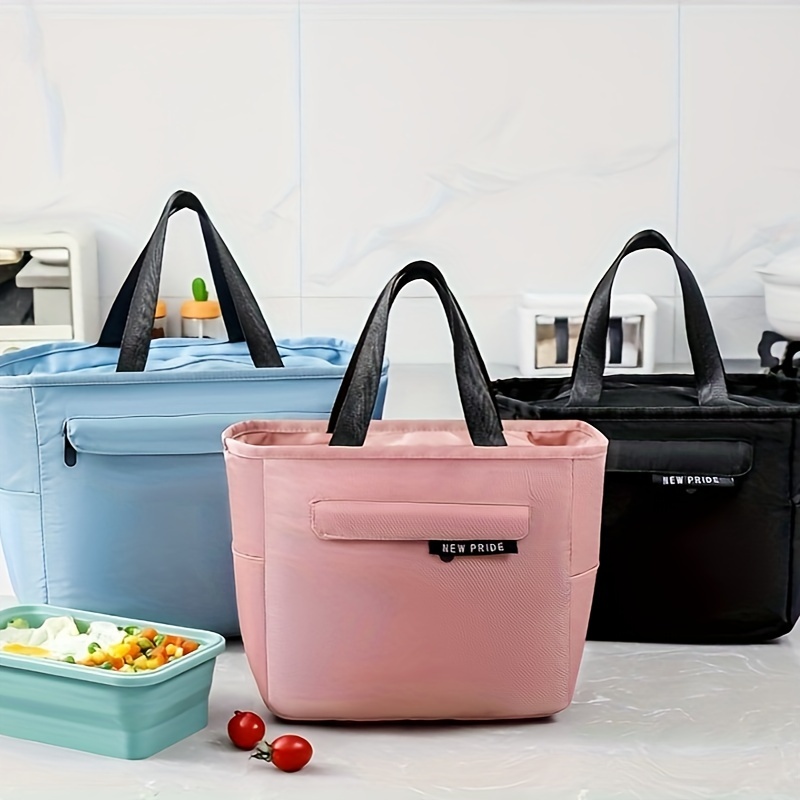 Square Lunch Box Bag Portable Thermal Bento Box Bag - Temu