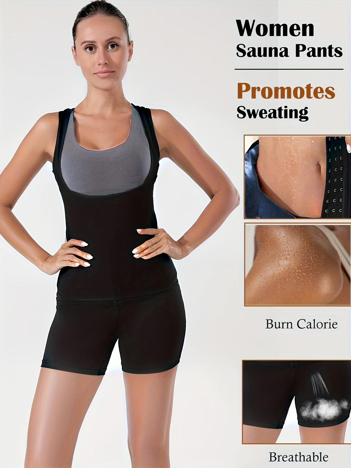 Women's Short Sleeve Sauna Suit Shirt Shapewear Workout Shirt Gym Fitness  Sweat Top for Women Weight Loss, Sauna Suits -  Canada