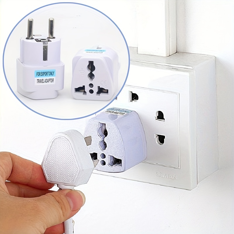 2x Travel Adapter Adapter Plug para Inglaterra - Travel Plug Power Adapter  Enchufe de la UE al Reino Unido Socket - Enchufe de viaje