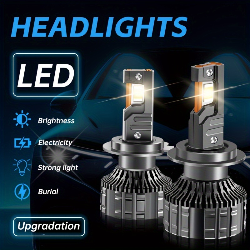 Super Bright H4 Led Headlight H1 H7 H11 9005 Hb3 9006 Hb4 - Temu