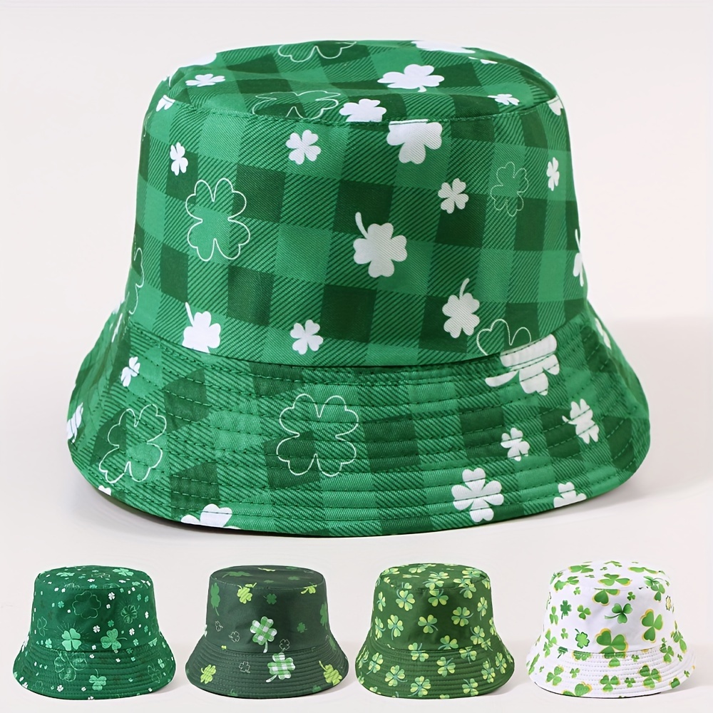 St. Patrick's Day Reversible Bucket Hat Trendy Irish - Temu