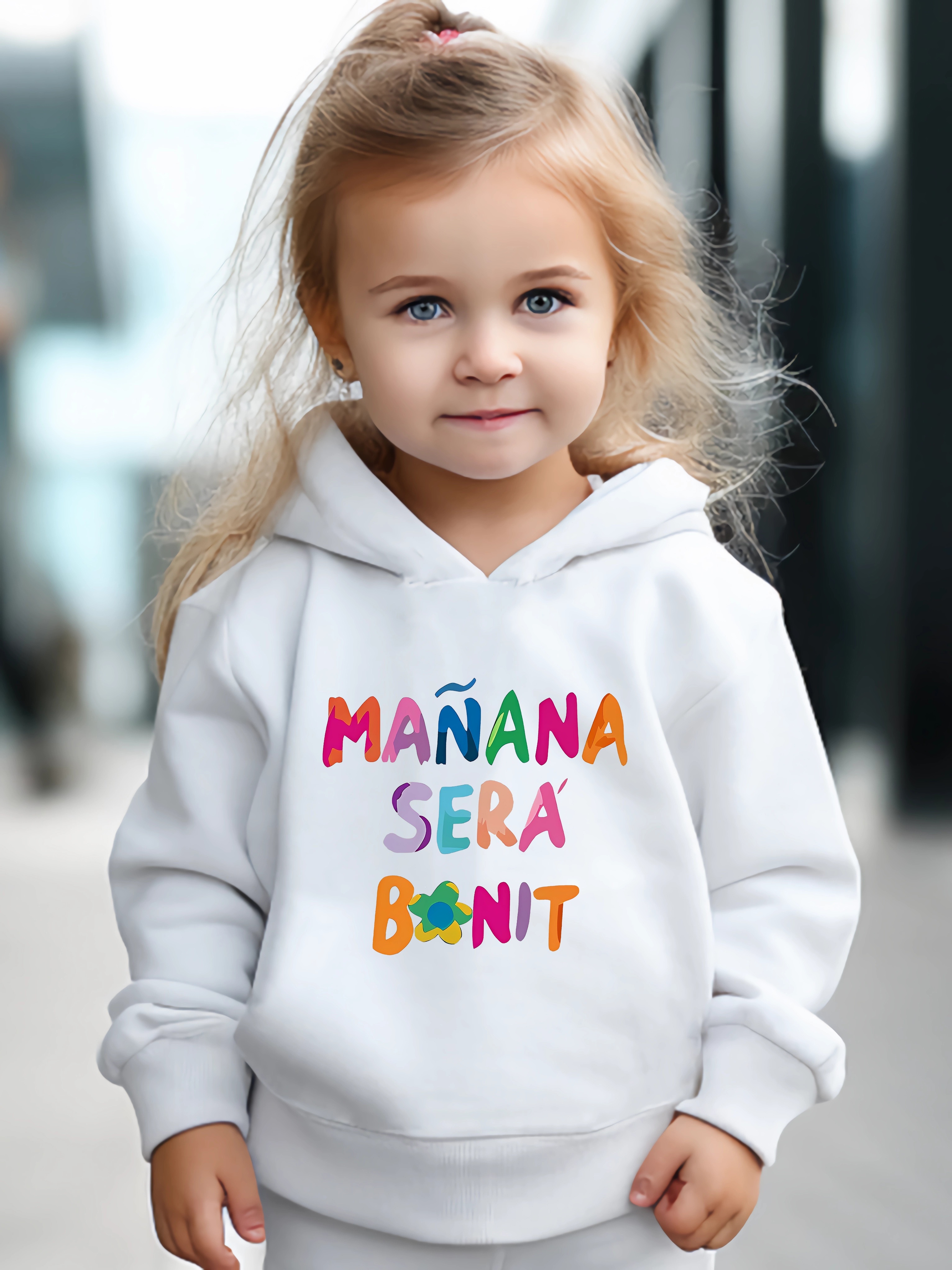 kids 2pcs colorful letters print long sleeve outfit hoodie pants set girls sporty clothes