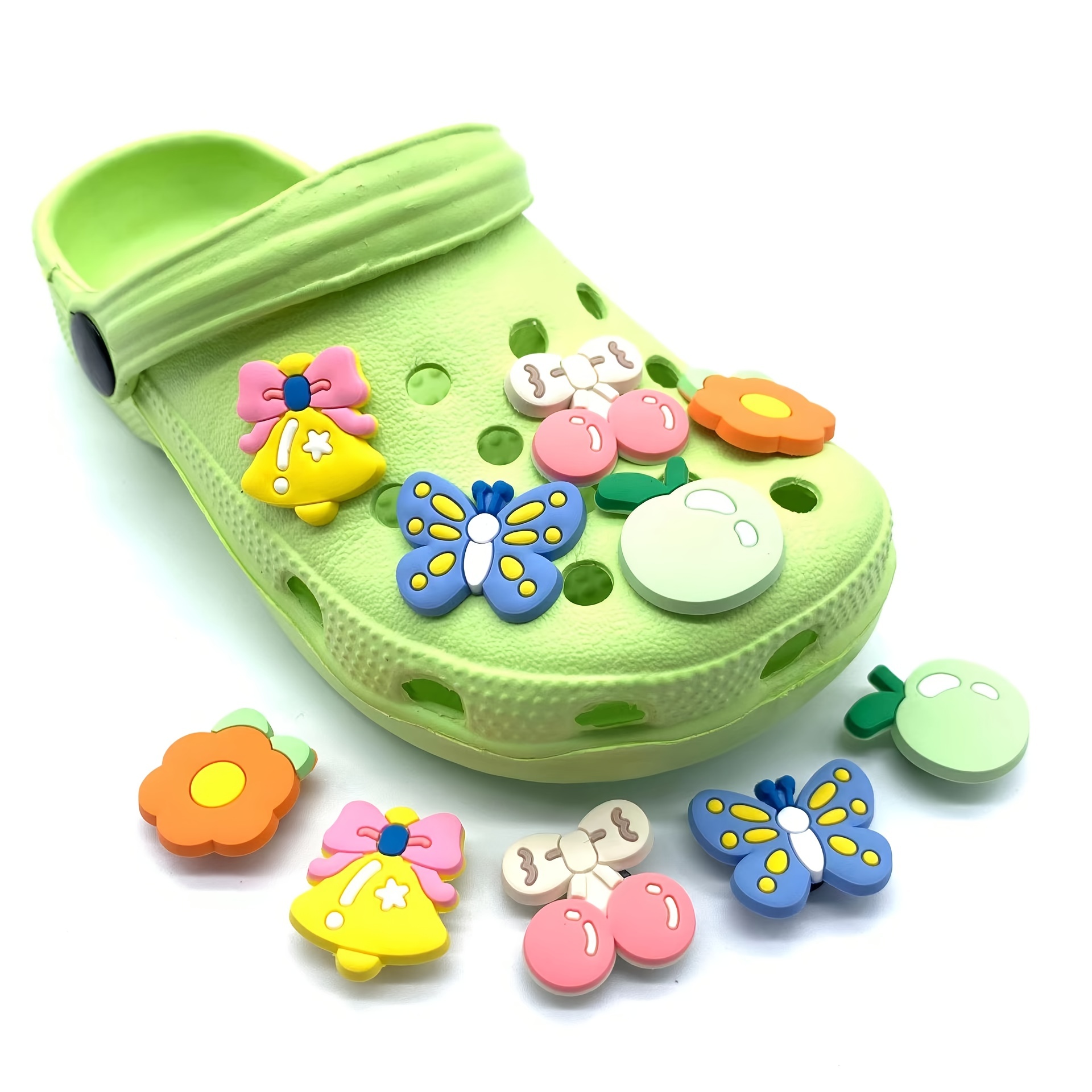 10/20pcs Random Cartoon Shoes Charms For Crocs Clogs Sandals Decoration,  Shoes DIY Accessories