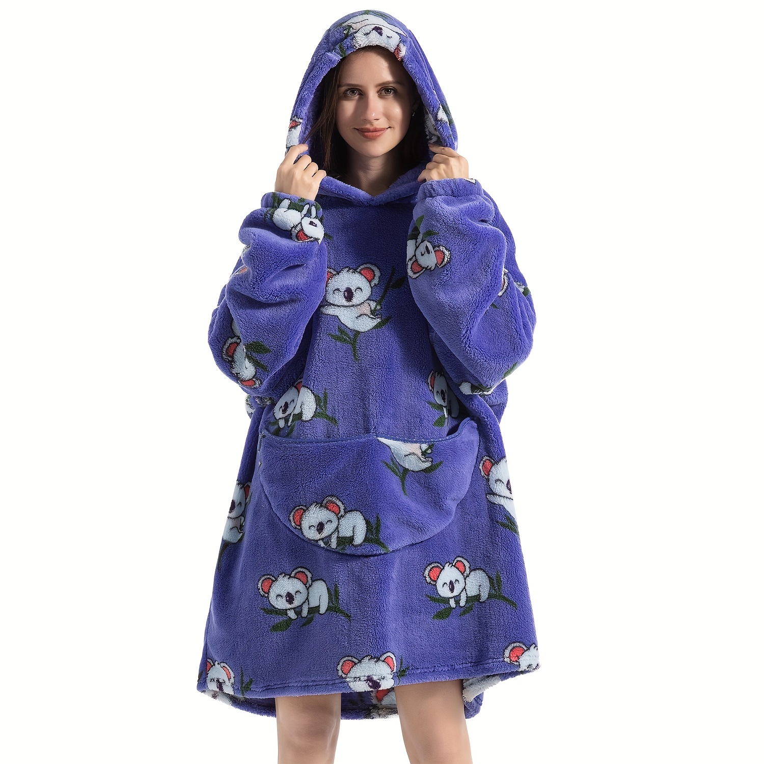 Disney Hoodie Blanket, Sherpa Fleece Oversized Hoodie, Eeyore Stitch Gifts