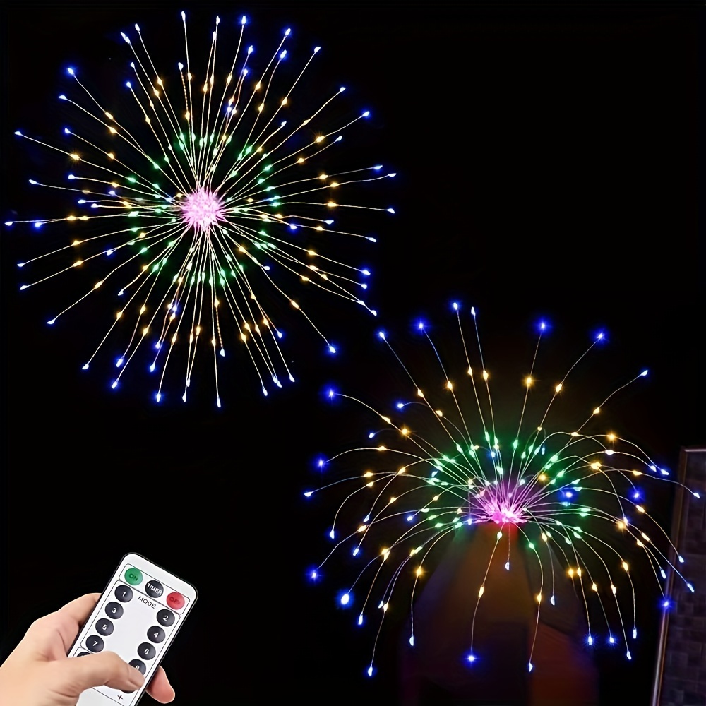 Christmas tree lights exploding star 120LED remote control