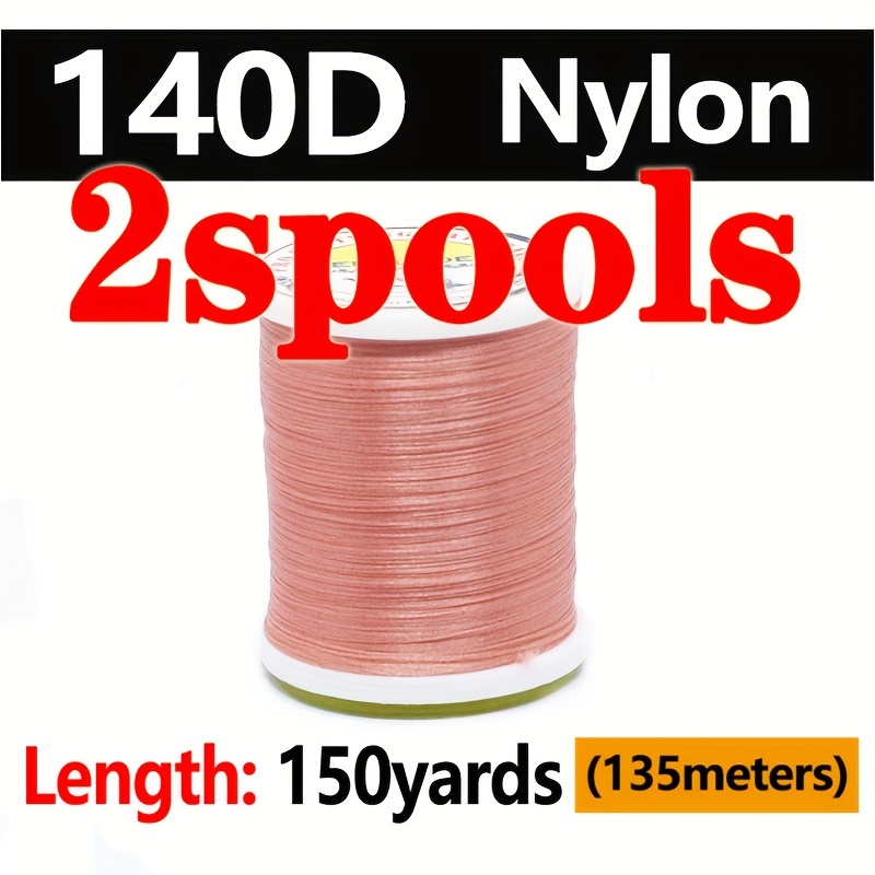 Royal Sissi 2 Spools 140d Stretchy Nylon Fly Tying Thread - Temu