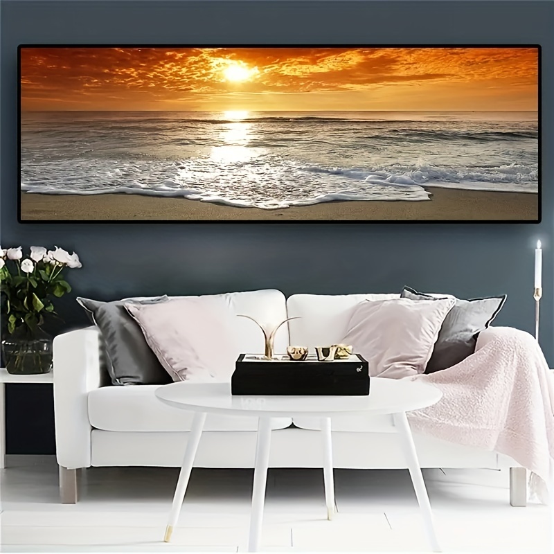 Quadro con cornice, Erbe sulla spiaggia - 45x30