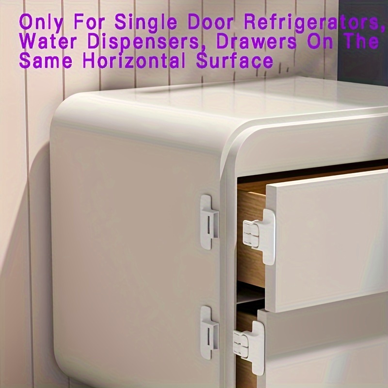 Ougourim White Combination Lock for Fridges, Drawers, Windows, and  Cabinets, Keyless, Durable, Child and Pet-Proof