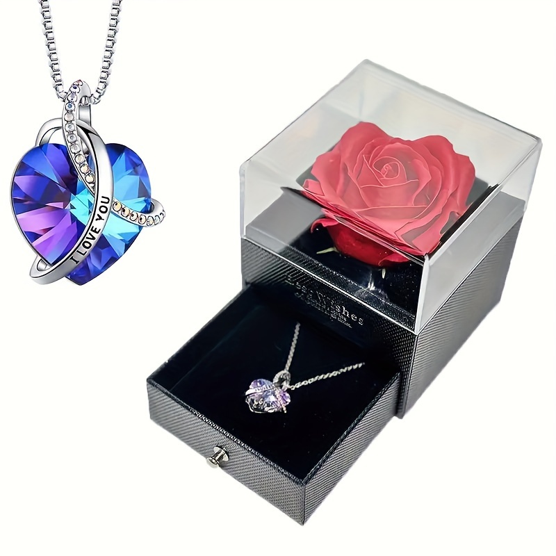 PaPiwa Rosa Eterna​, Día de la Madre, Regalos Originales para Mujer, Rosa  Real Natural Preservada con Collar, Regalo San Valentin Aniversario  Cumpleaños Regalo para Tu Madre Novia Esposa Abuela : : Hogar