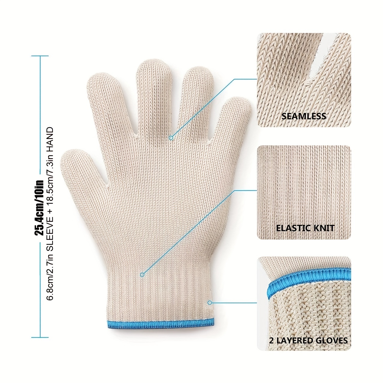 Cuisinart All Silicone Oven Mitt Glove Heat Resistant to 500 deg -You Pick  Color