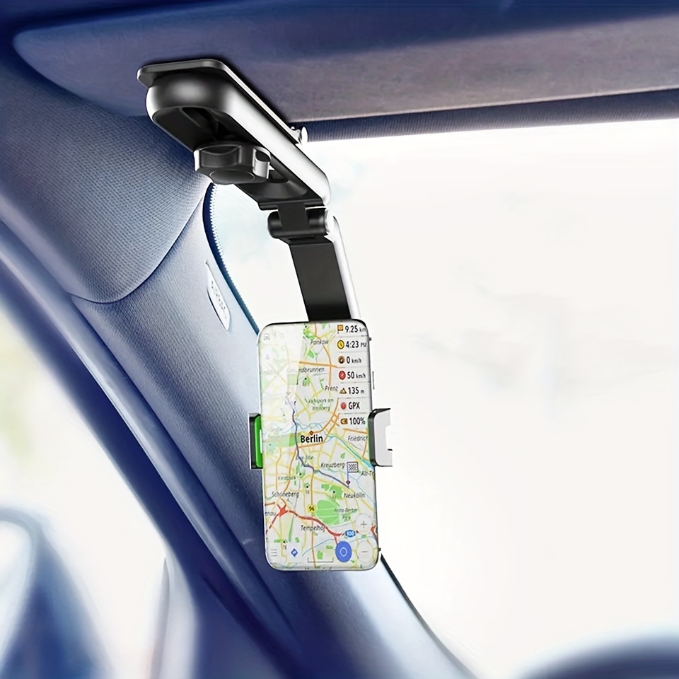 LIUKM Porta Cellulare da Auto Supporto per telefono con visiera parasole  per auto, supporto per telefono