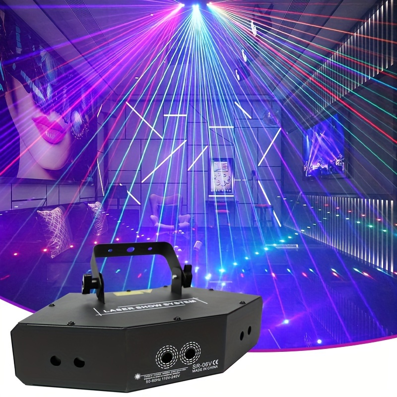 6 Eyes Fully RGB Laser for Stage DJ Club Disco Lighting Event Show