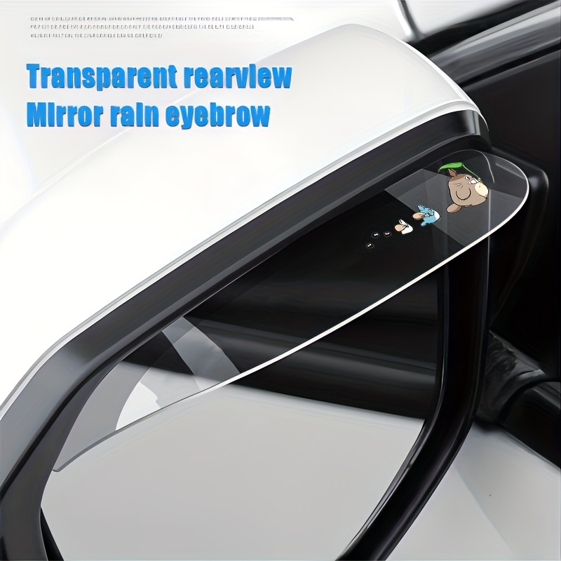 Flexible Pvc Rearview Mirror Rain Shade Rainproof Blades - Temu
