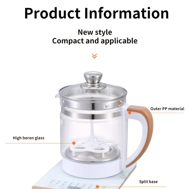 Multifunctional Electric Kettle - 1.1-2.5L Health Pot, Tea Maker, Decoction  Pot - Food-Grade Stainless Steel for Safe and Healthy Boiling