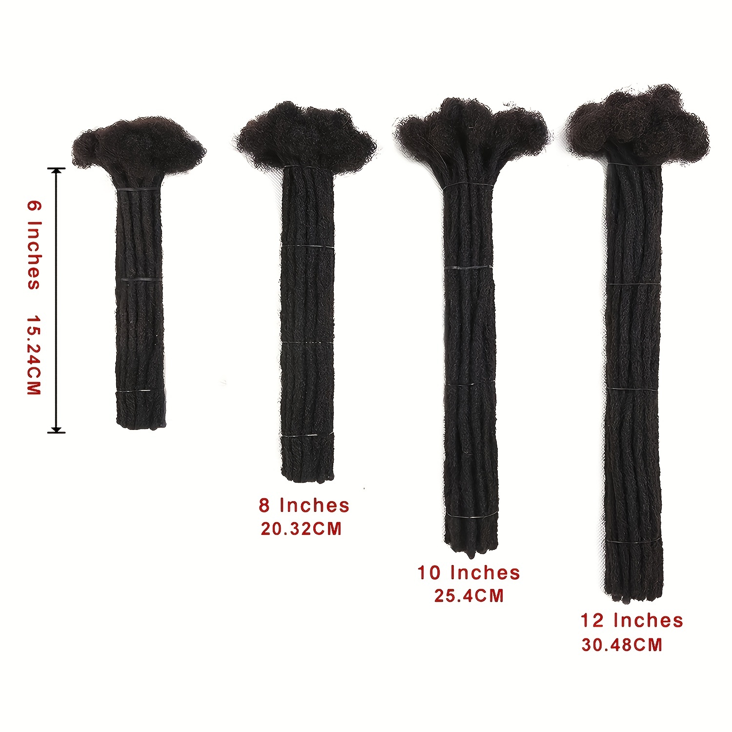 6 Inch Synthetic Loc Extensions 10 Strands Full Synthetic Dreadlock Extensions