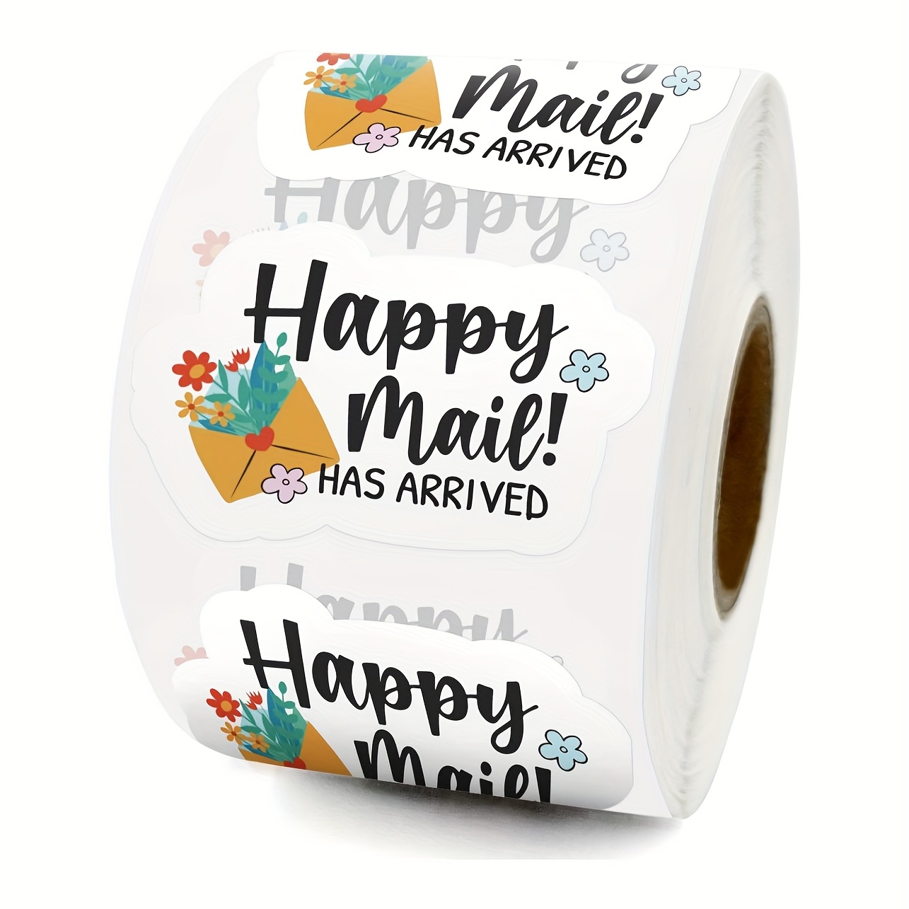 180 PCS Cute Happy Mail Small Shop Thank You Stickers,Small Business Label  sitcker,Envelopes Stickers for Handmade Goods/Bags Business Packages,Thanks