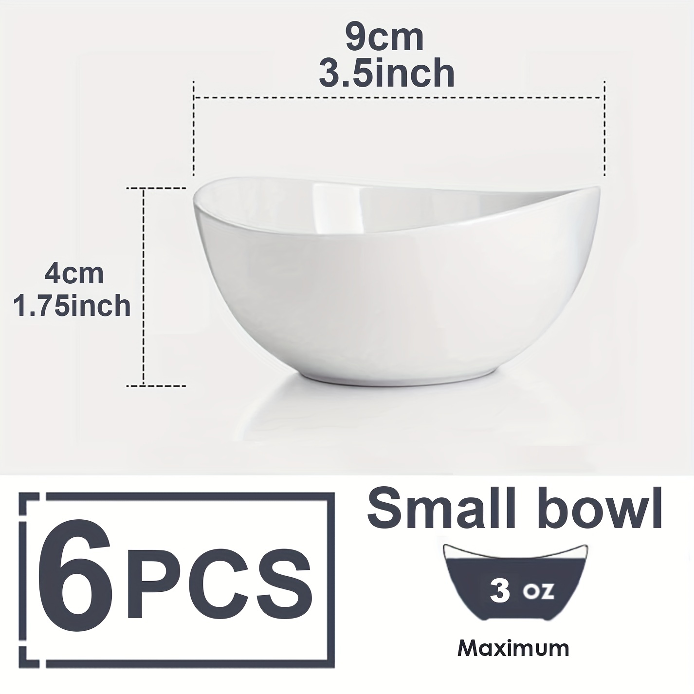 Microwave Safe Snack Bowls, Snack & Condiment Bowls