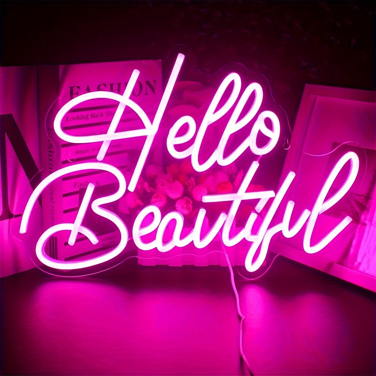 Hello Beautiful Led Neon Light Girl Bedroom Wall Decoration - Temu