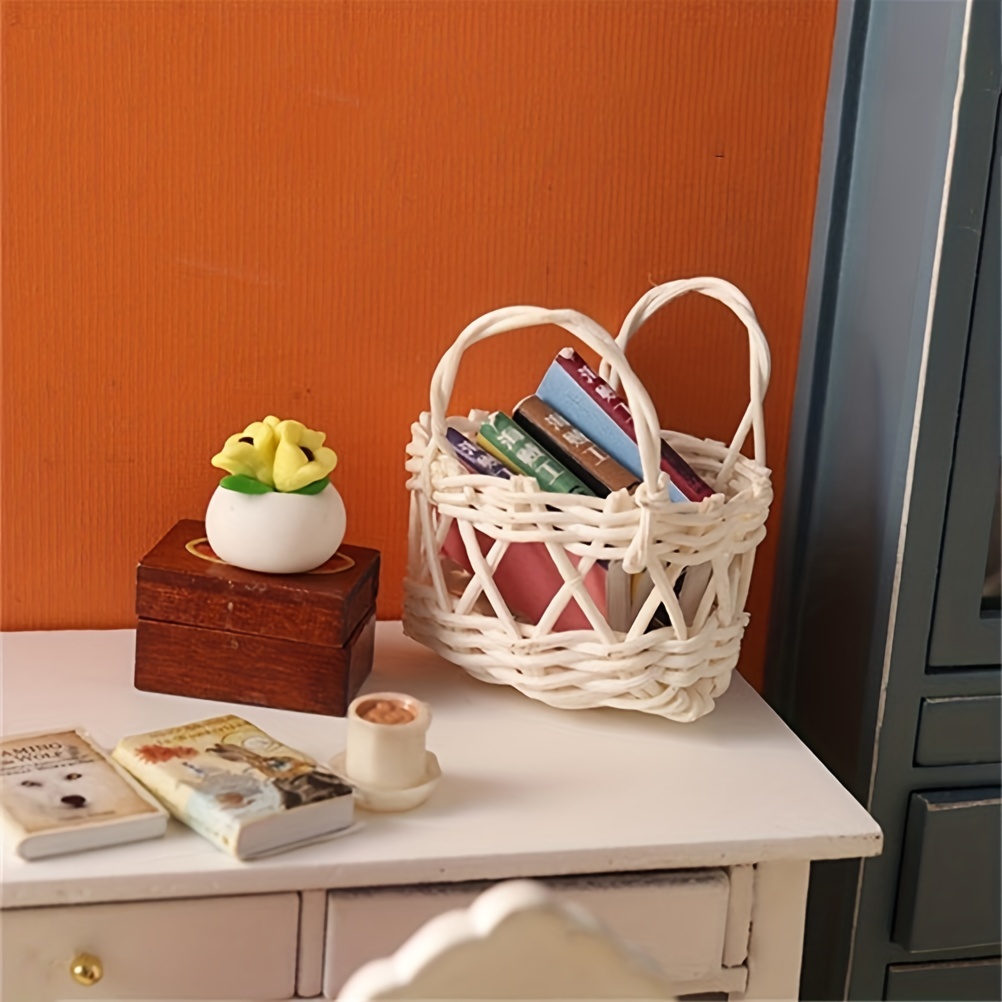 Miniature Storage Baskets Dollhouse Simulative Colorful - Temu