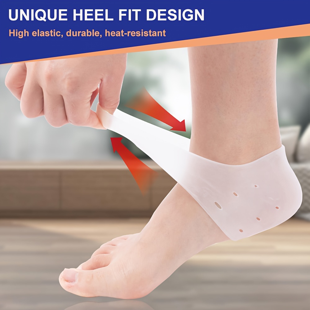 Silicone heel cups on sale for cracked heels