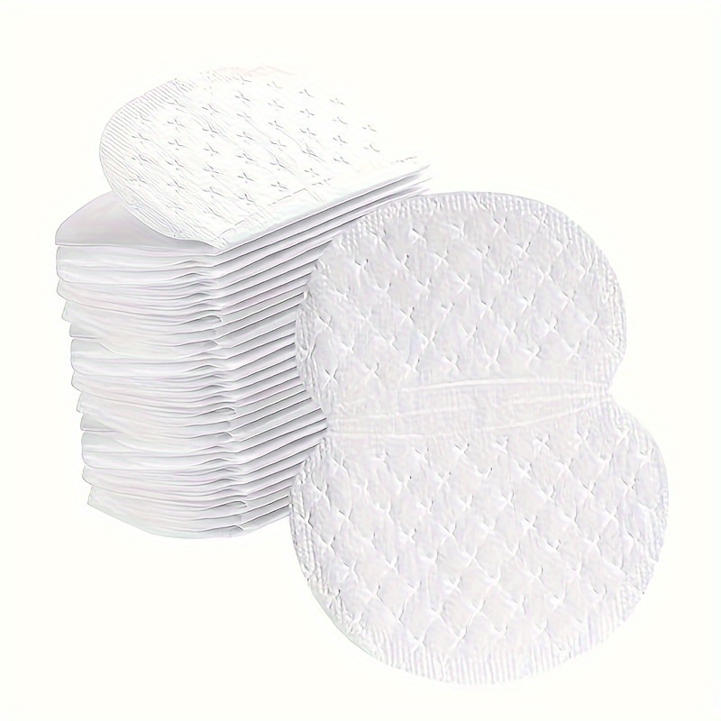 50/100pcs Disposable Armpit Sweat Pads - Heavy-Duty Odor Control, Invisible & Breathable Underarm Shields, Durable Summer Sweat Absorbers for Men & Women, White (50 or 100pcs) - Easy to Use, Lightweight for Gym, Travel,