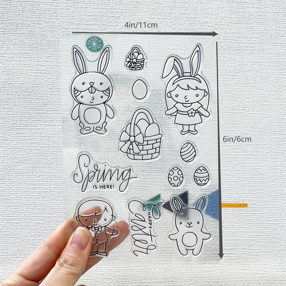 Easter Clear Silicone Stamp For Diy Decorative Scrapbooking Journal - Temu  New Zealand