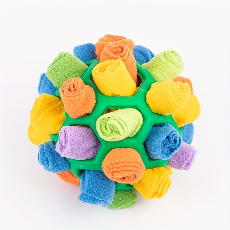 Interactive Dog Toy - Sniffing Ball For Hiding Treats - Rubber Puzzle Ball  For Mental Stimulation - Temu