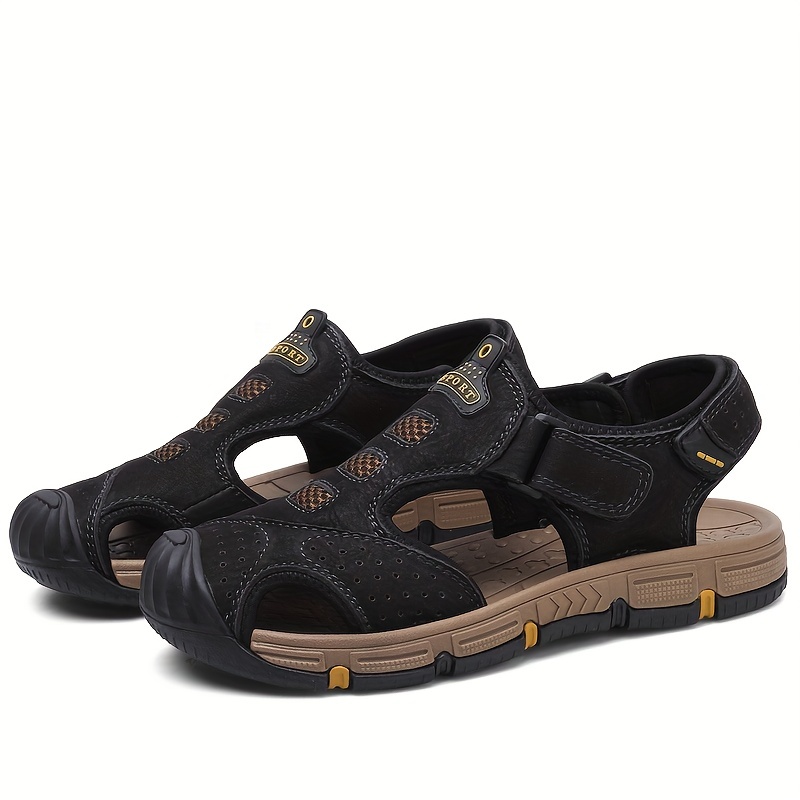 Men's Non slip Sandals Quick Dry Closed Toe Rubber Sole Beach Shoes