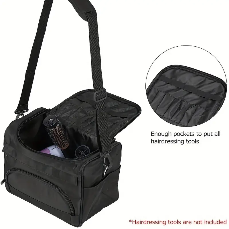 hairdressing tools storage carrying case hairdressing tool storage bag multifunctional portable hairstyling travel case details 6