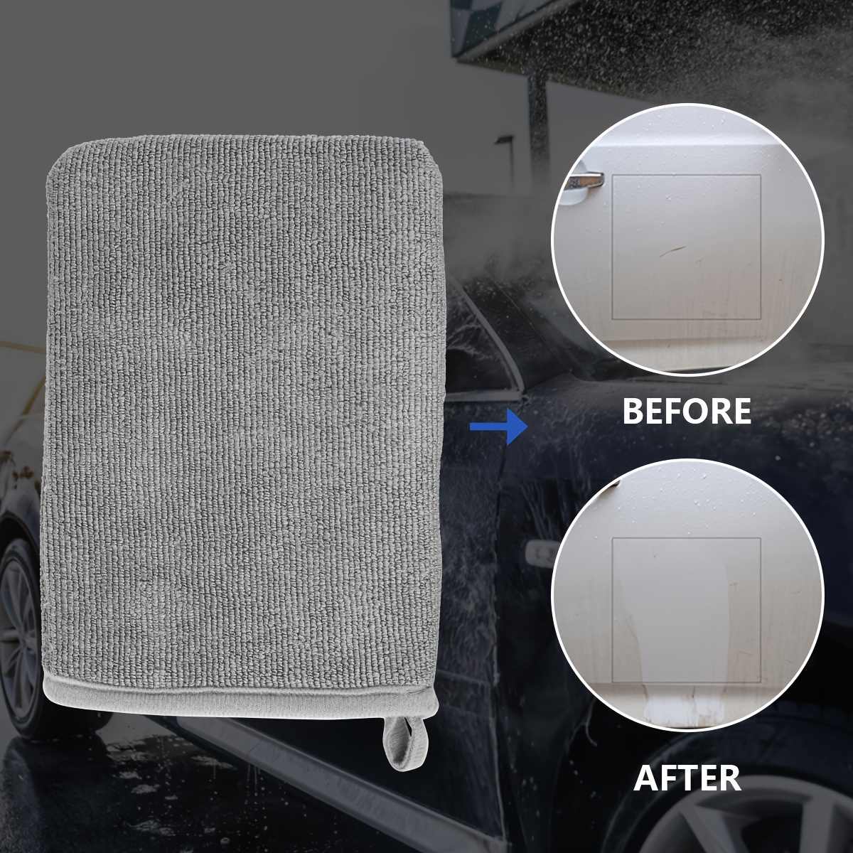 Car Cleaning Clay Mitt Deep Clean Wash Towel Microfiber Clay - Temu