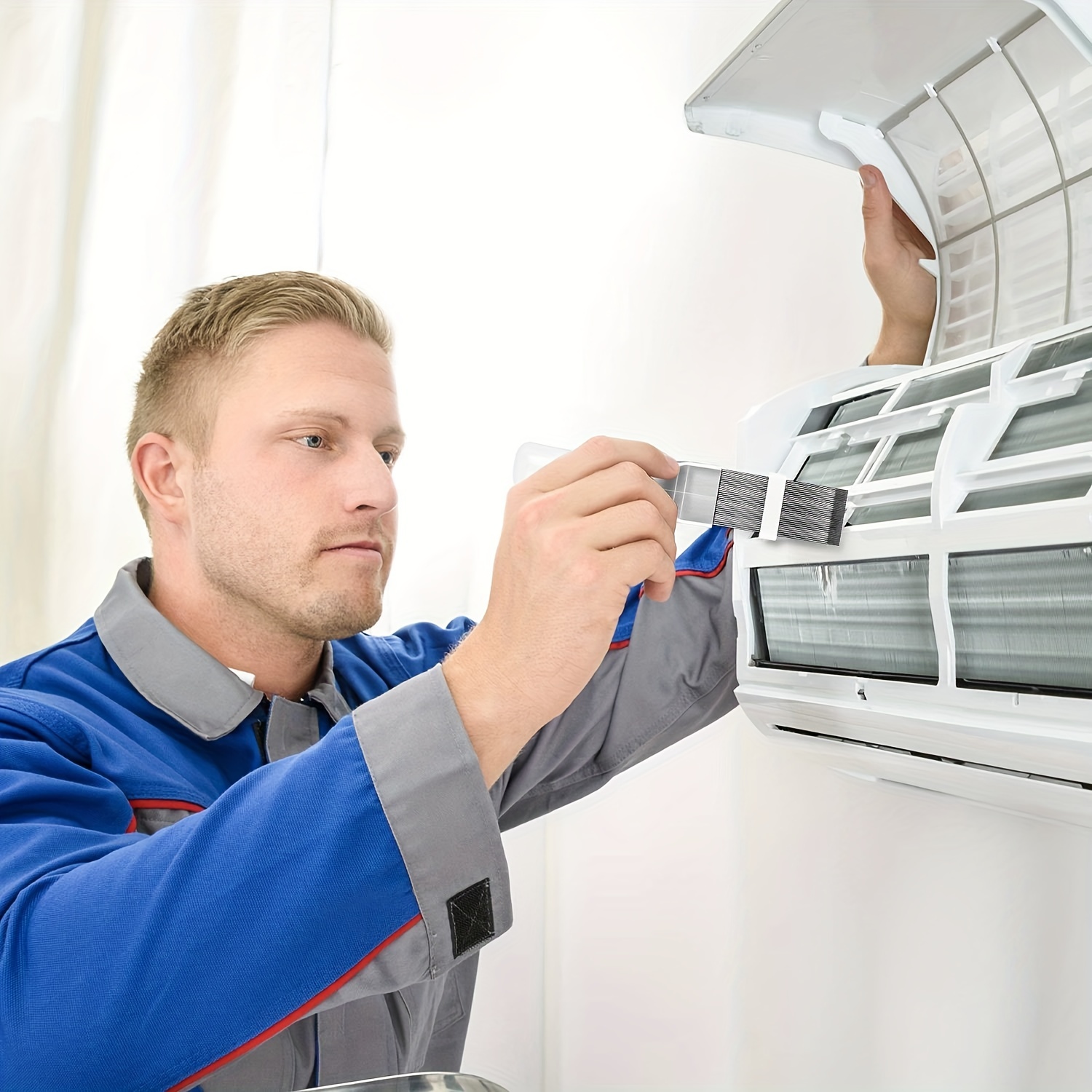 4pcs Klimaanlage Kondensator Fin Kamm, Edelstahl Luft Kühlschrank
