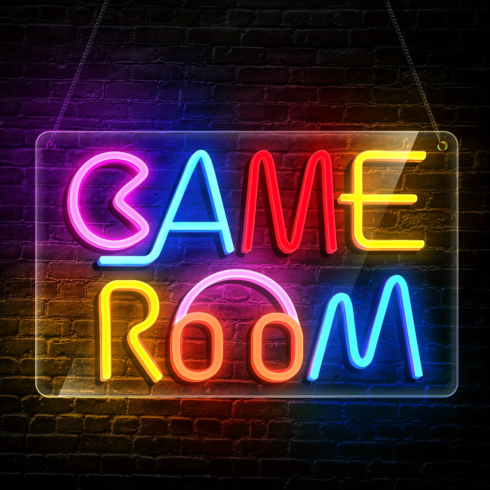 Game Room Néon LED, pour décoration de mur, signe de salle de jeux de  Chambre d'adolescent partie salle de jeux enfants décoration murale cadeau  LED