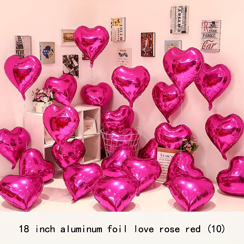 10 Pezzi, Palloncini In Alluminio A Forma Di Cuore, Decorazioni Per San ,  Decorazioni Per Compleanni, Decorazioni Per Matrimoni, Decorazioni Per  Anniversari, Decorazioni Per Scene Romantiche, Decorazioni Per  Fidanzamenti, Decorazioni Per La