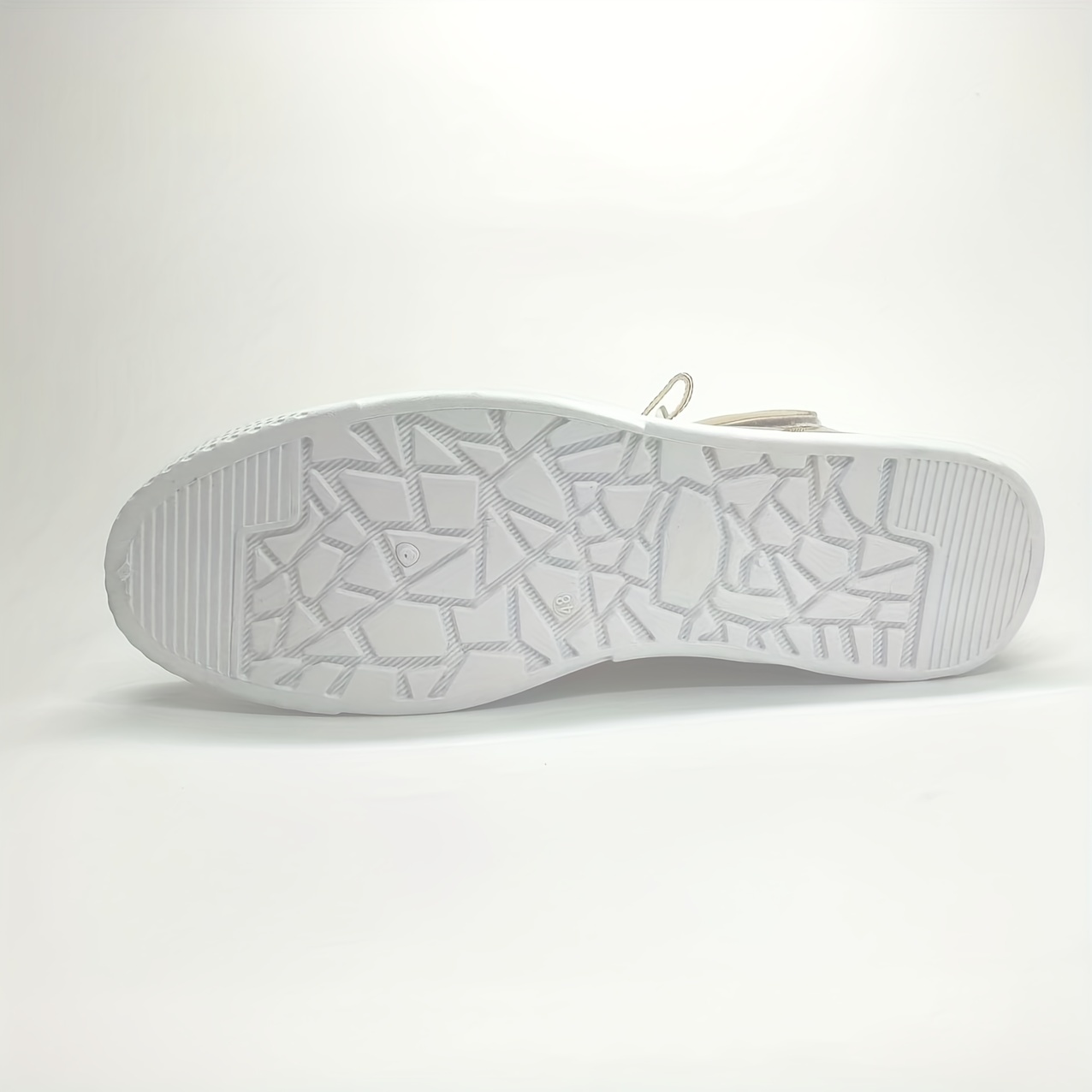 Men's High Top Lace-up Sneakers with Hook and Loop Fastener