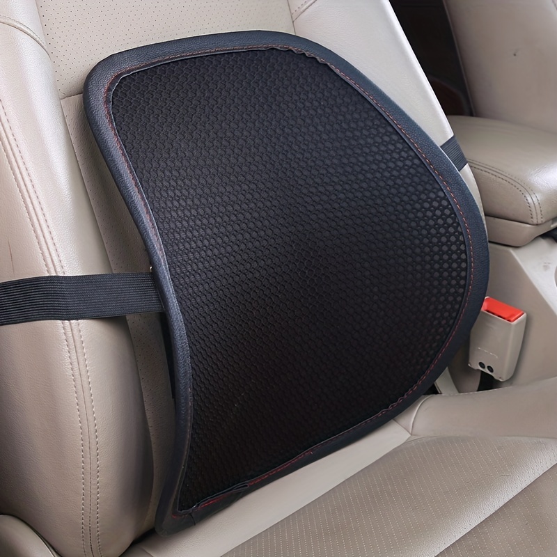 New Car Seat Office Chair Massage Back Lumbar Support Mesh Ventilate  Cushion Pad Black Mesh Back