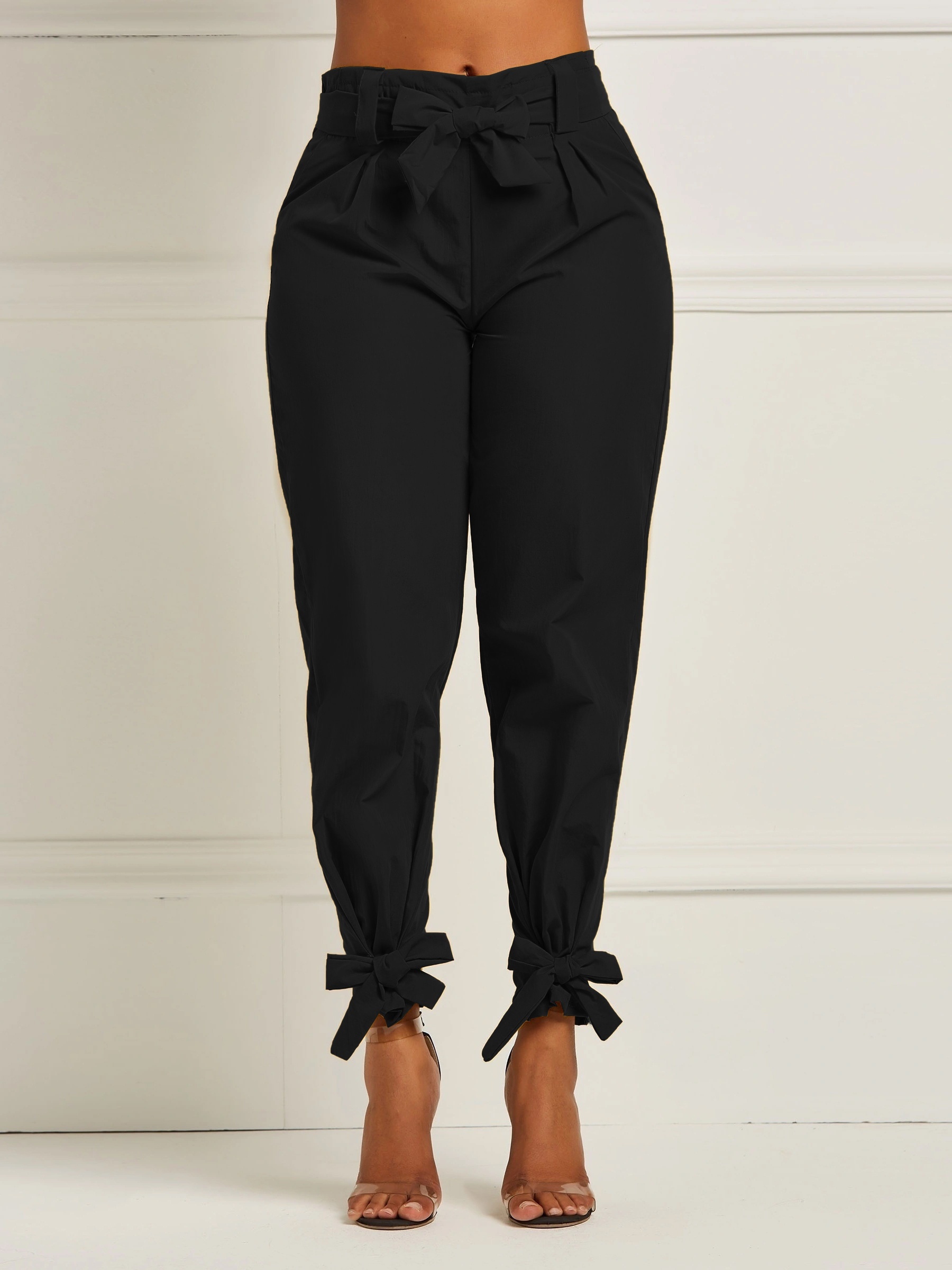 Bowknot Plain Women's Pencil Pants#pants#fashion#womens pants