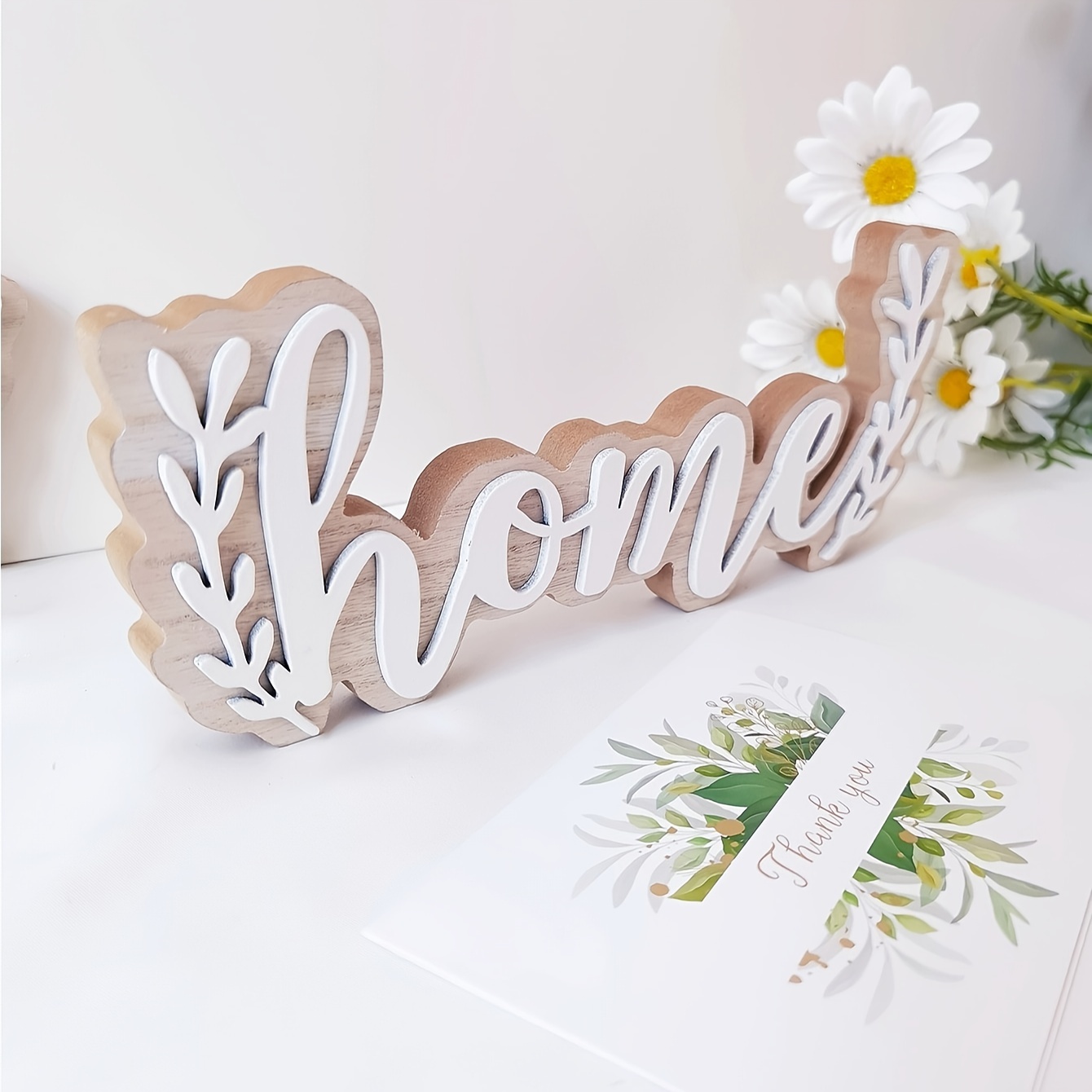 Large White Wooden Standing Alphabets Home Wedding Classroom - Temu